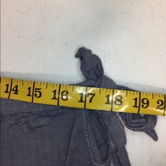 L.O.G.G by H&M Chambray & Pink Striped Skirt  14 - Picture 4 of 5